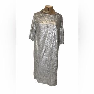 Madeline Silver Sequin Dress